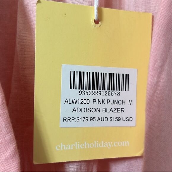 Charlie Holiday Pink Cotton Oversized
Blazer(Size 6) - Picture 8 of 8